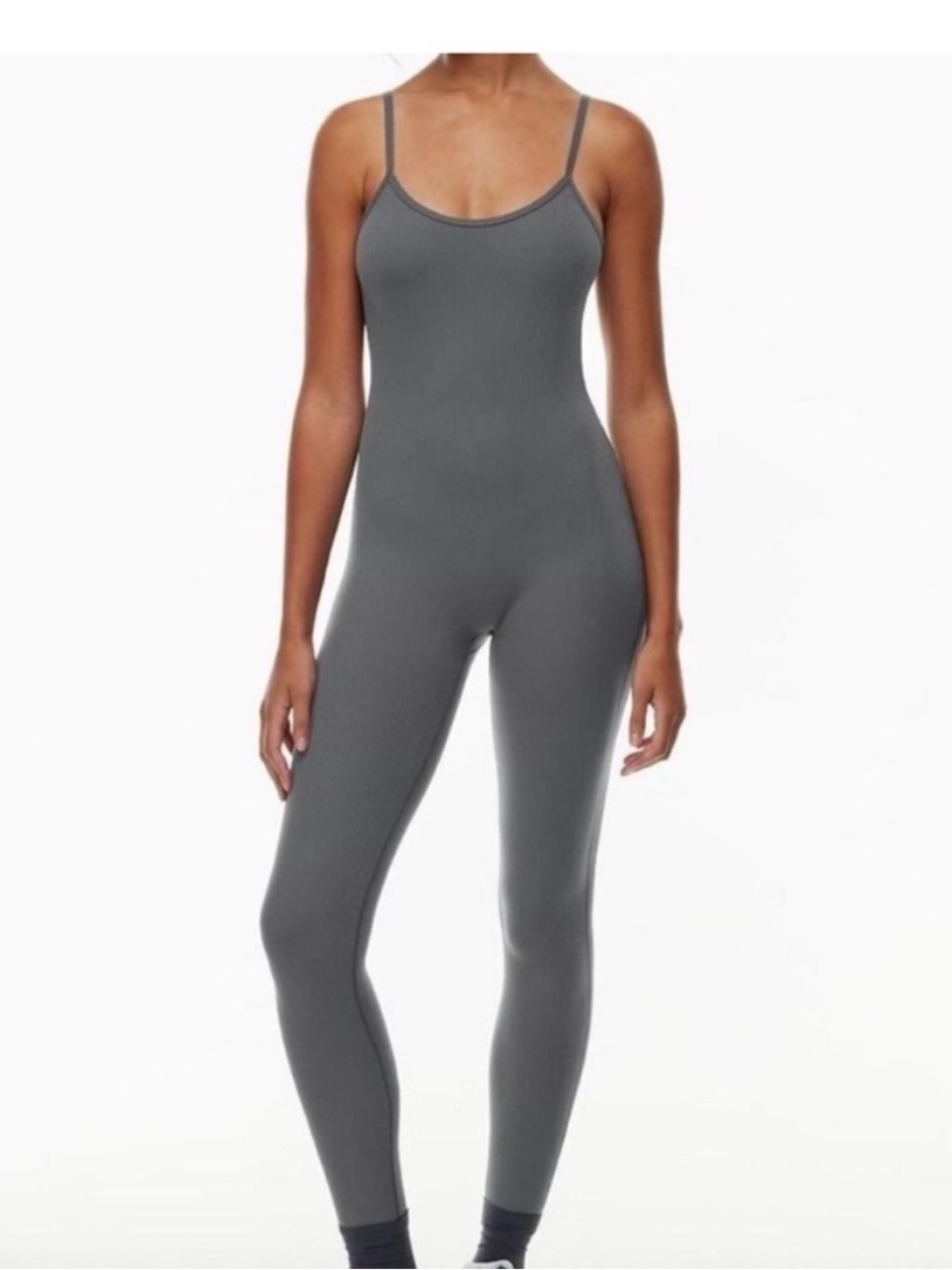 TNA Black Performance Jumpsuit with White Logo